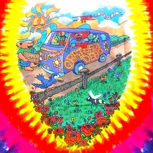 94 Grateful Dead Tour T-shirt. OG Liquid Blue. L